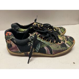 Osklen Women's Floral Shows Sneakers Navy Blue‎ Rare Womens Sz 5 Us 36 EU